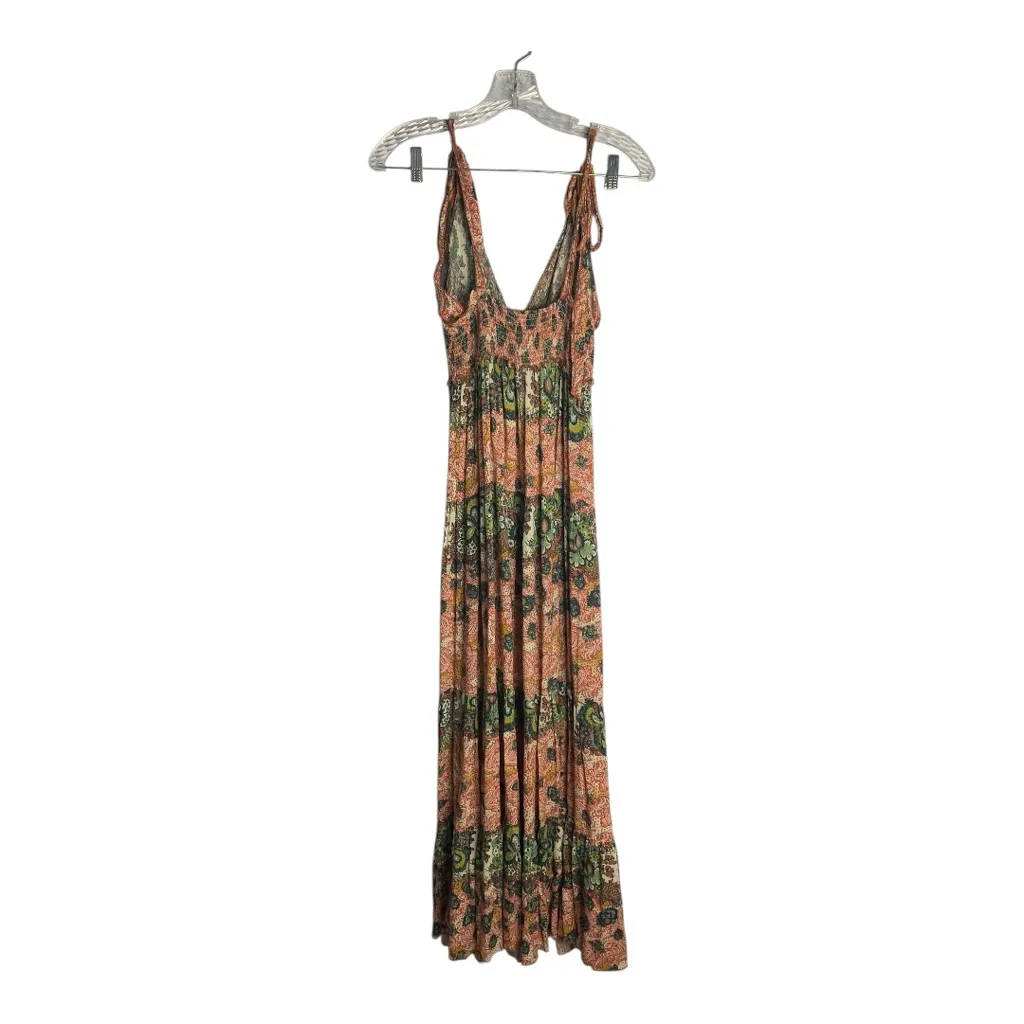 Intimately Free People size small patchwork Multicolor Bohemian Dress maxi tie - Image 10