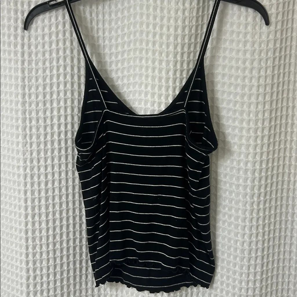 American Eagle Soft & Sexy Black and White Stripe Tank Small - Image 3