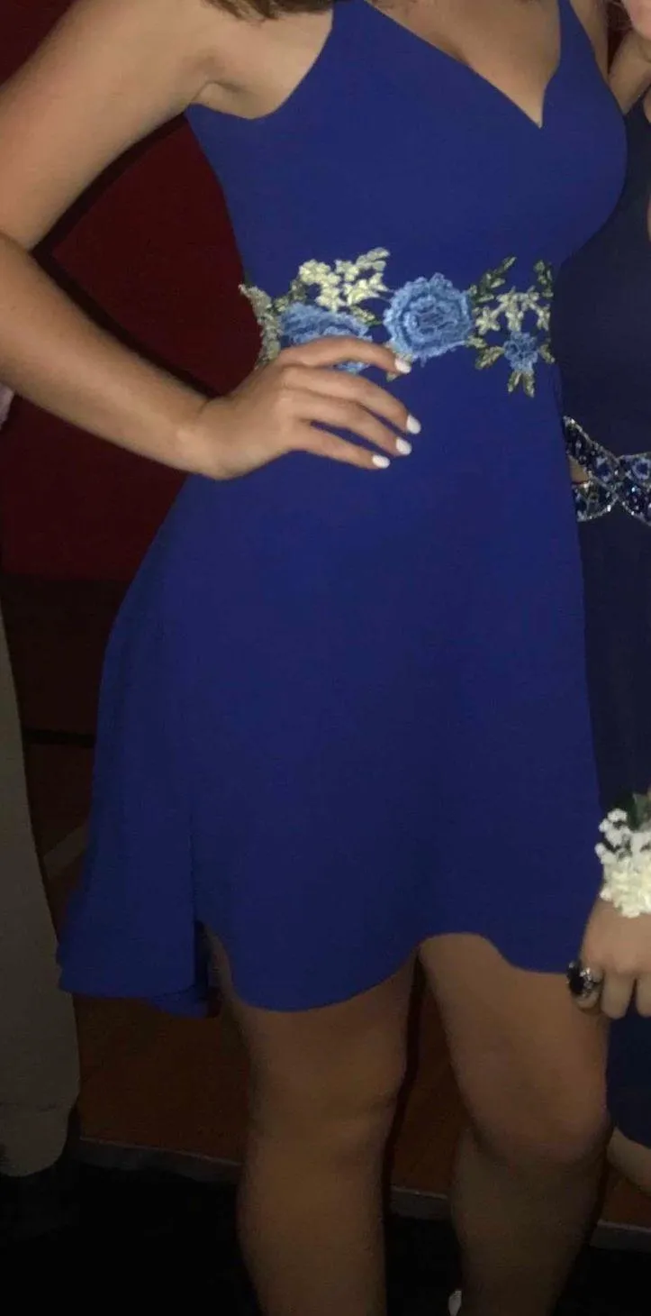 B Darlin Royal Blue Homecoming Dress - Image 2