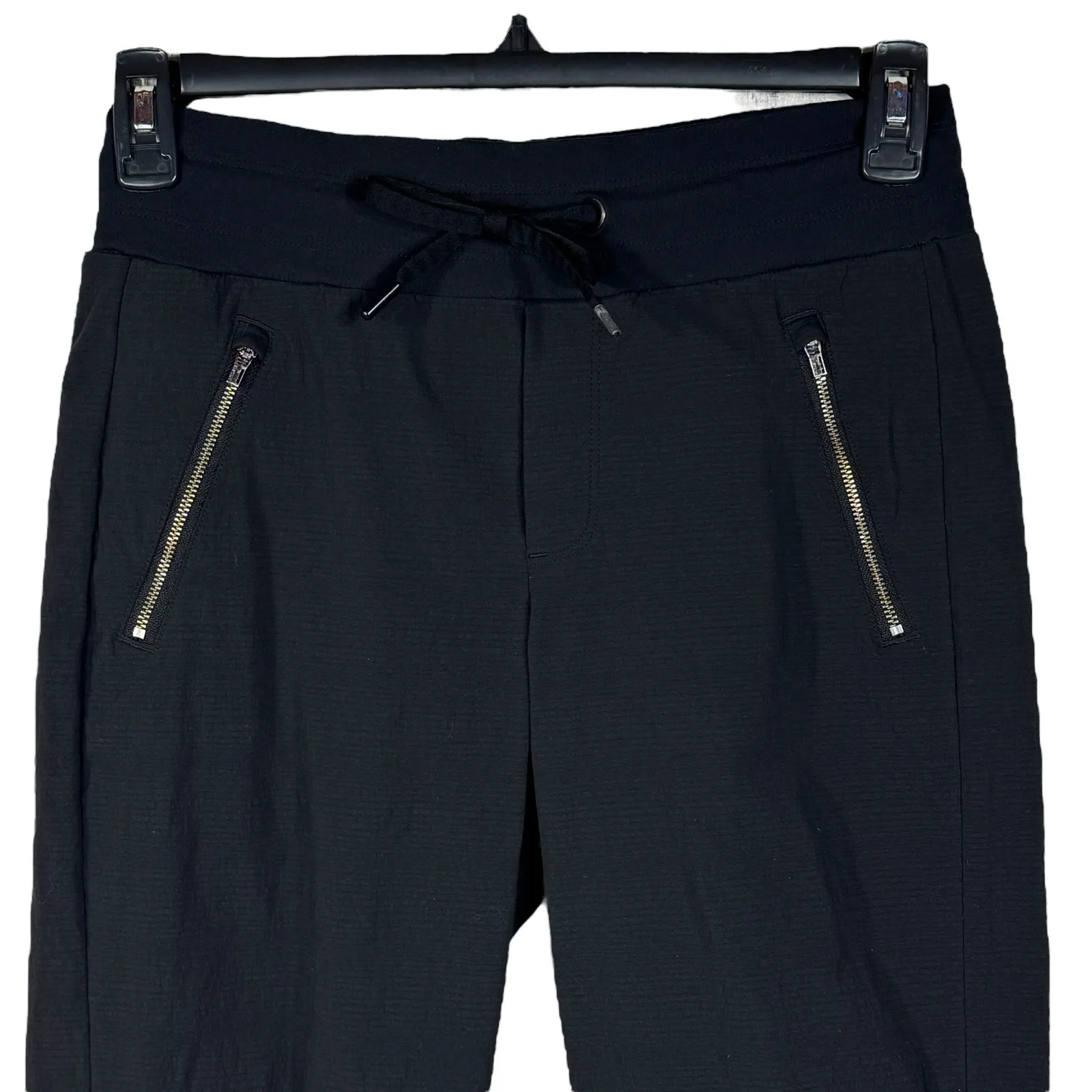 Athleta SZ 2 Trekkie North Jogger Pants Pull-On Cuffed Stretch Zip Pockets UPF - Image 2