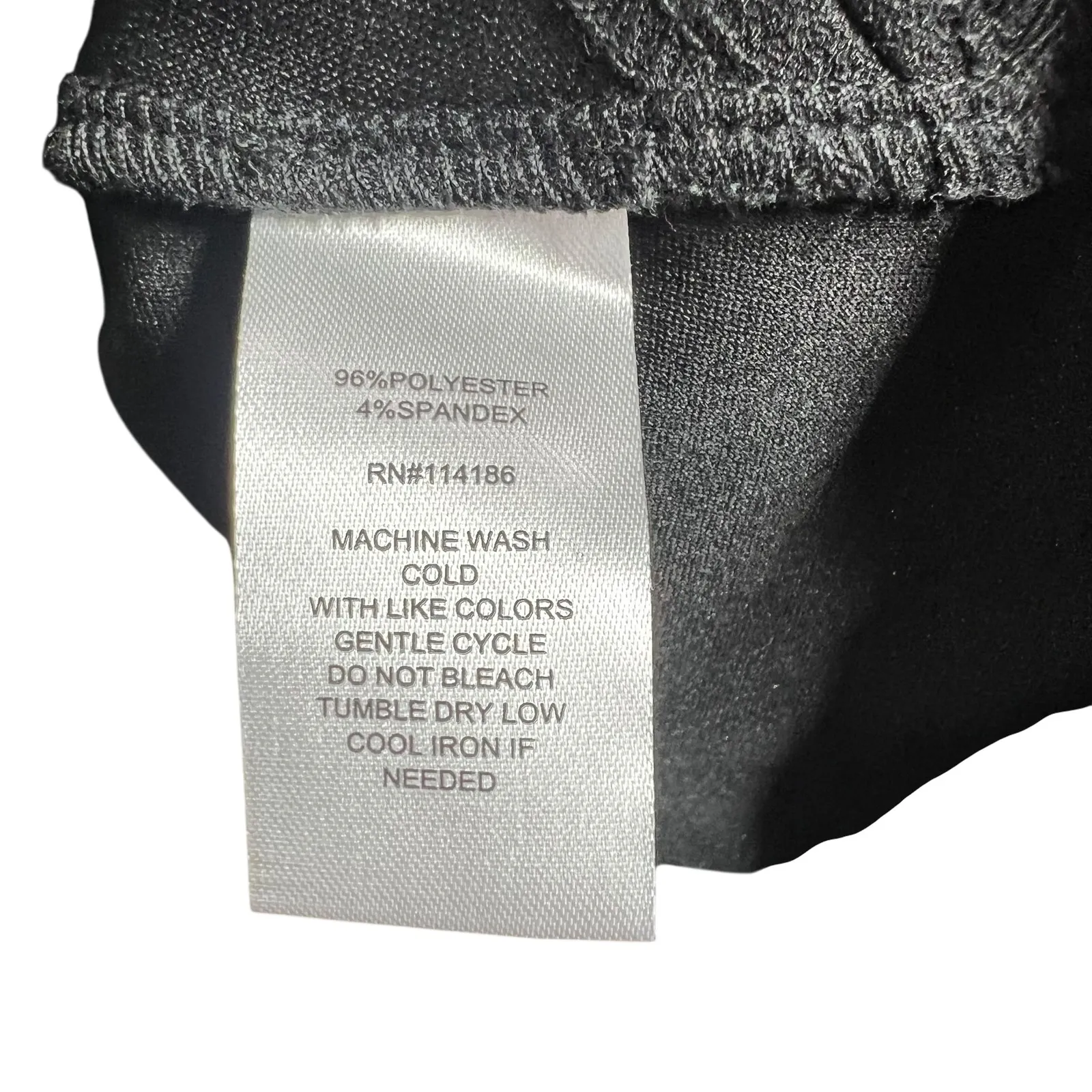 Retrology Women's Black Ruched Sleeve Open Front Blazer Jacket Size S - Image 6