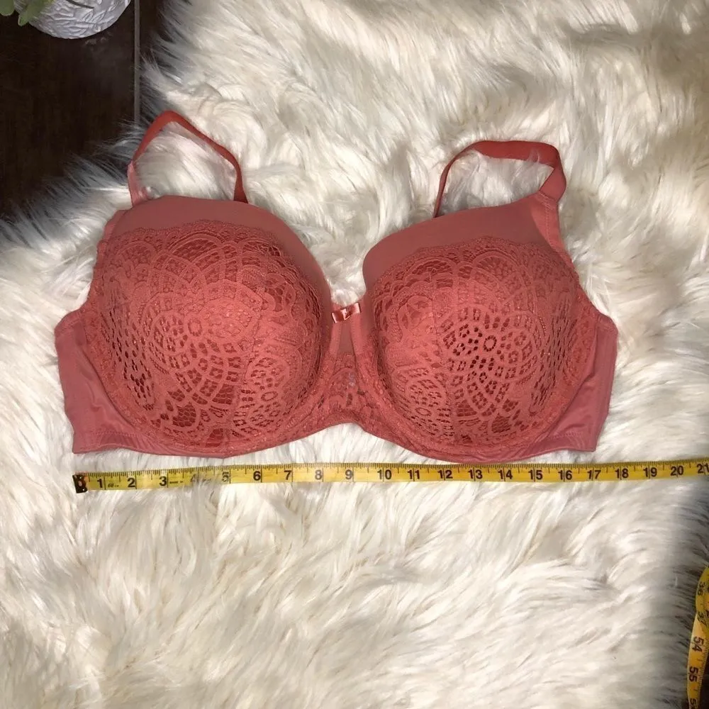 Auden Women's Plus Lightly Lined Balconette 46DDD Pink Size undefined - Image 7