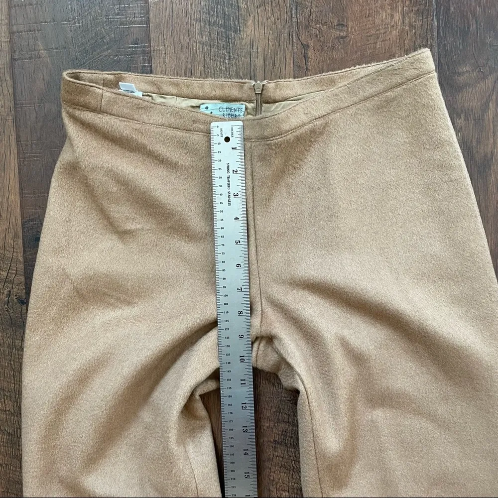 CLEMENTS RIBEIRO camel hair cashmere trousers, made in Italy size IT44, UK12 - Image 9
