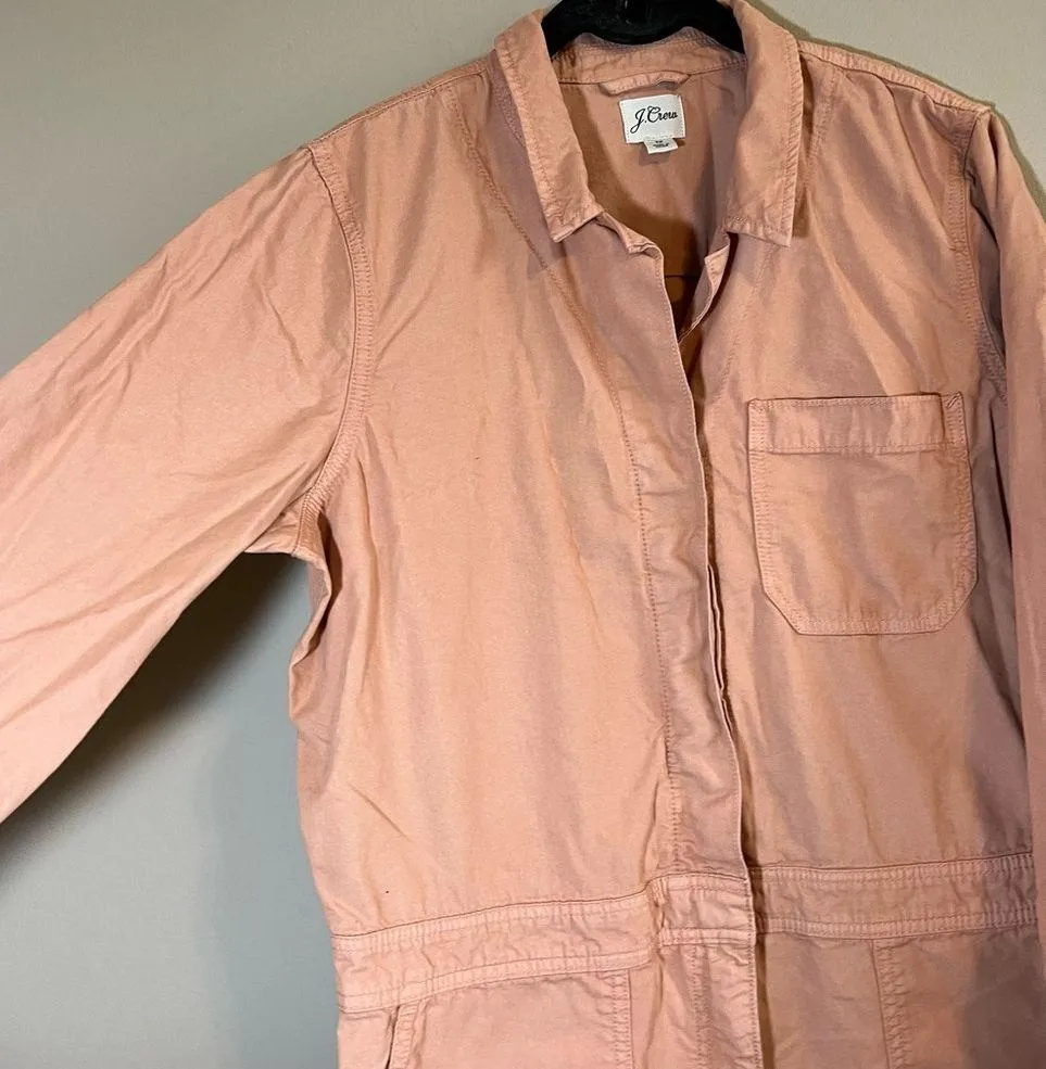 J.Crew  Foundry Chino Overalls Peach Jumpsuit 12 - Image 8