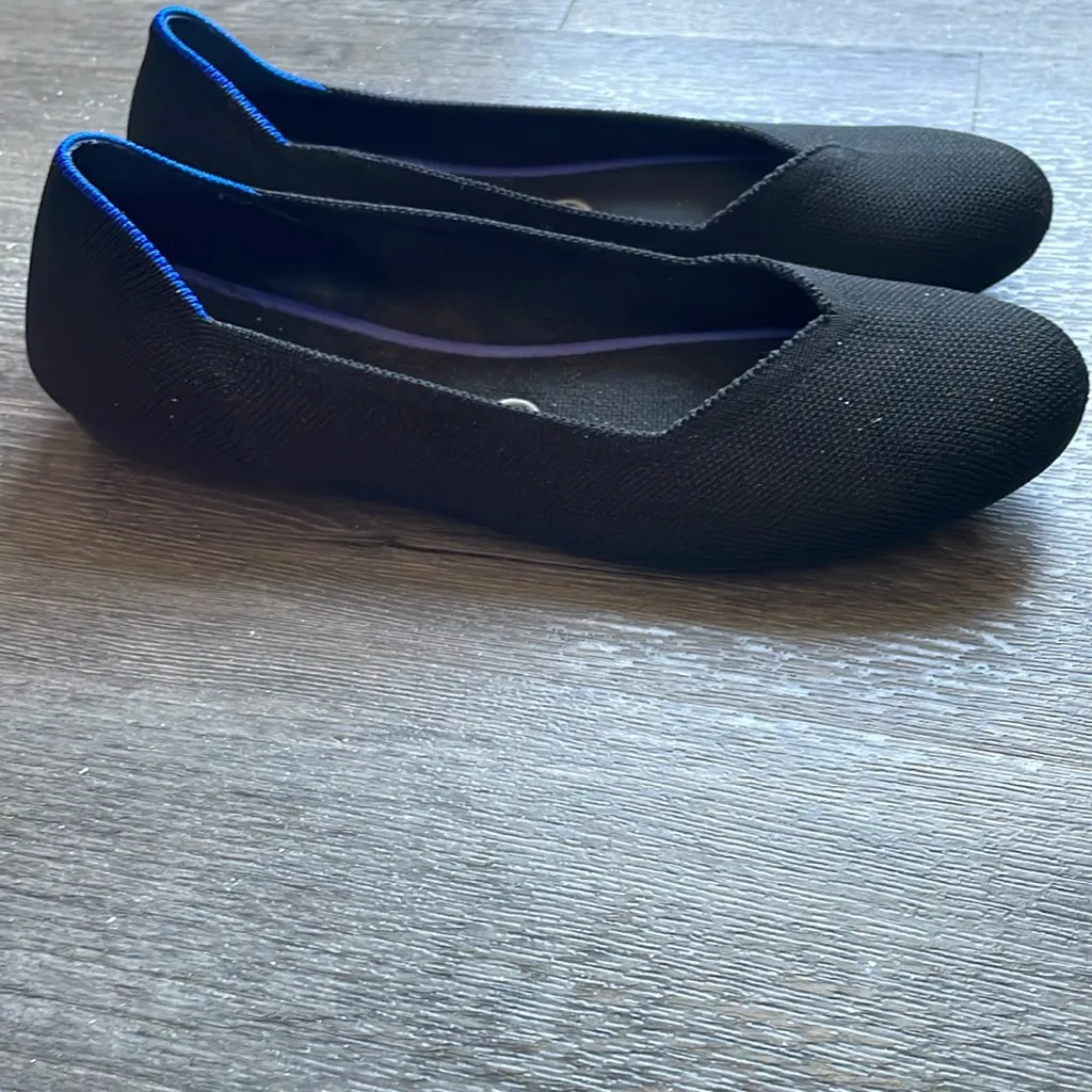 Rothy’s Round Toe Ballet Flat Black Size 9 - Image 3