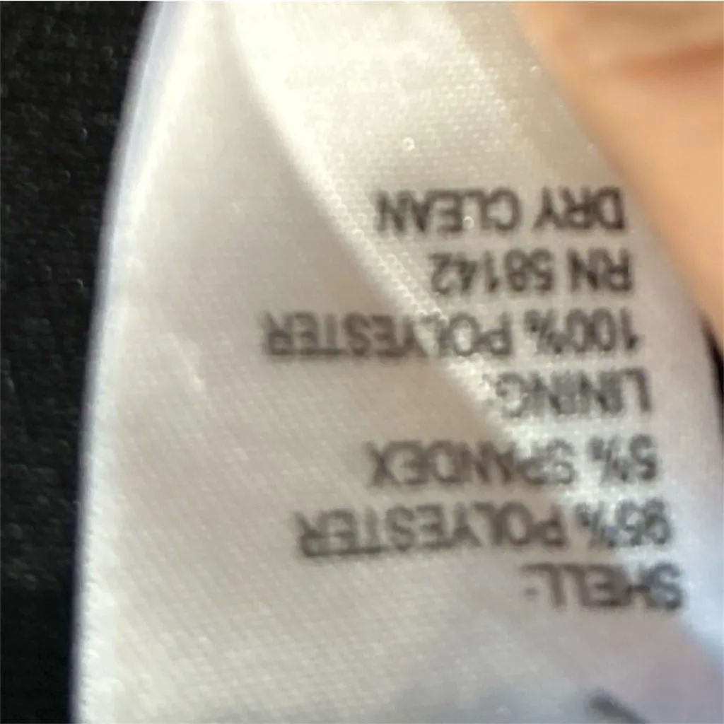 London Times Black Tiered Ruffle Sheath Dress Size 16 - Image 5