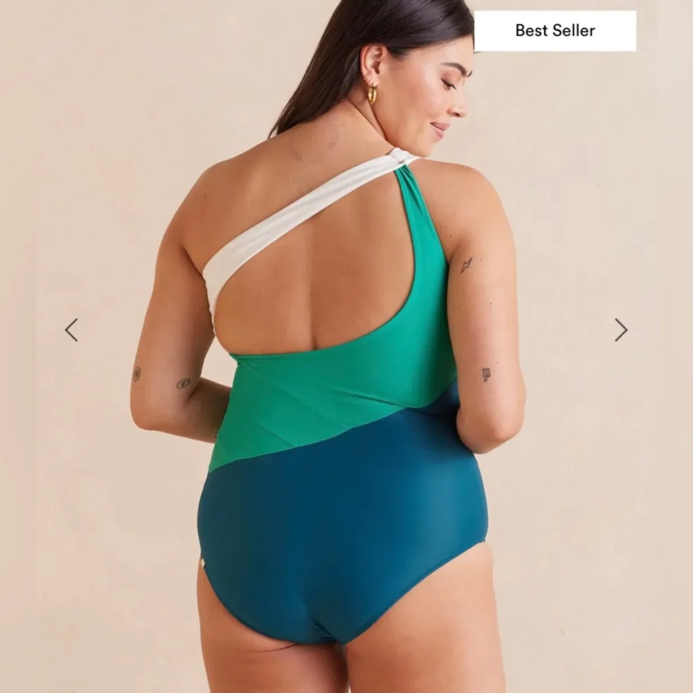 Summersalt The Sidestroke Color block One Shoulder  One Piece Swimsuit - Image 2