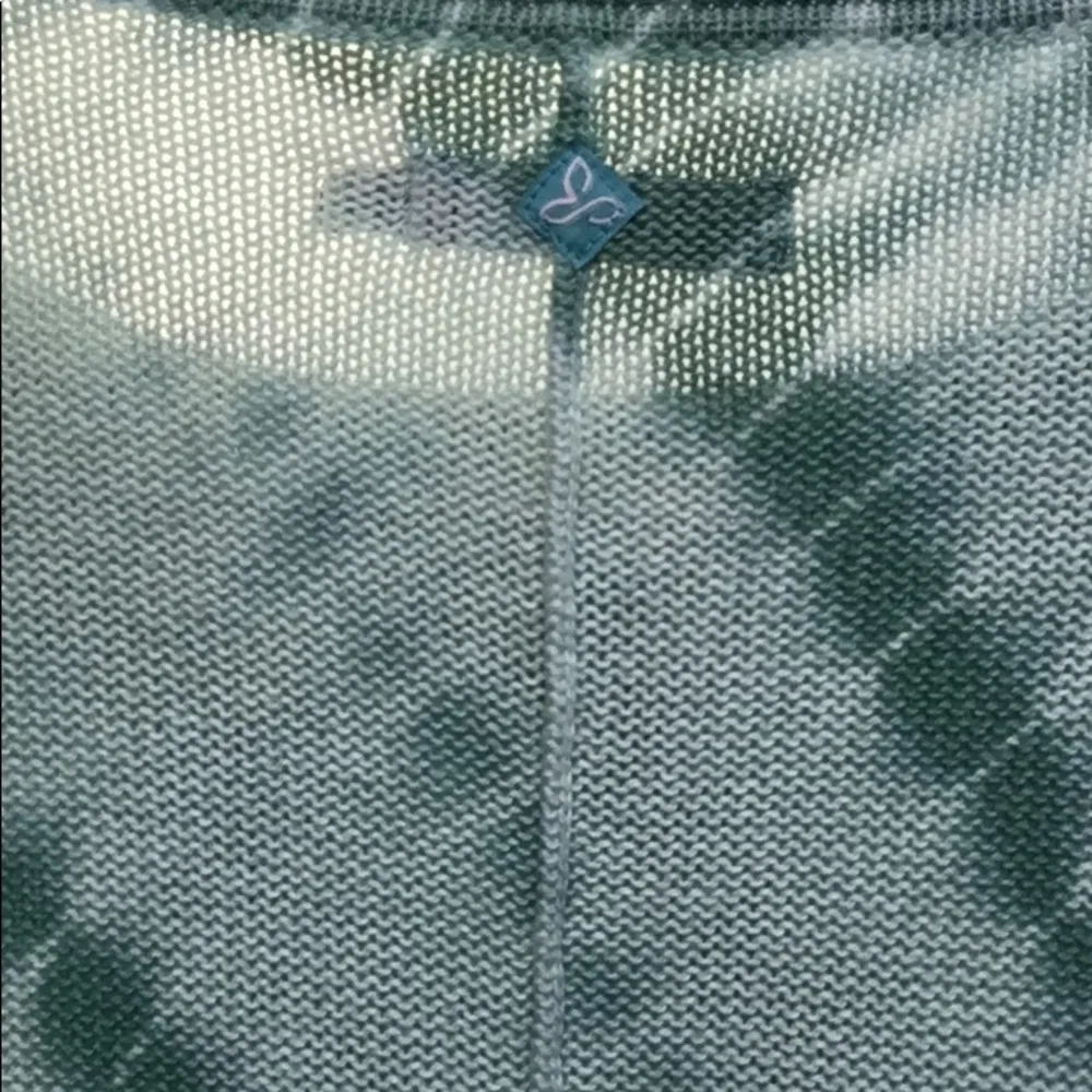 prAna Women’s Tie Dye Faux Wrap Tulip Hem Knit Sweater - Image 8