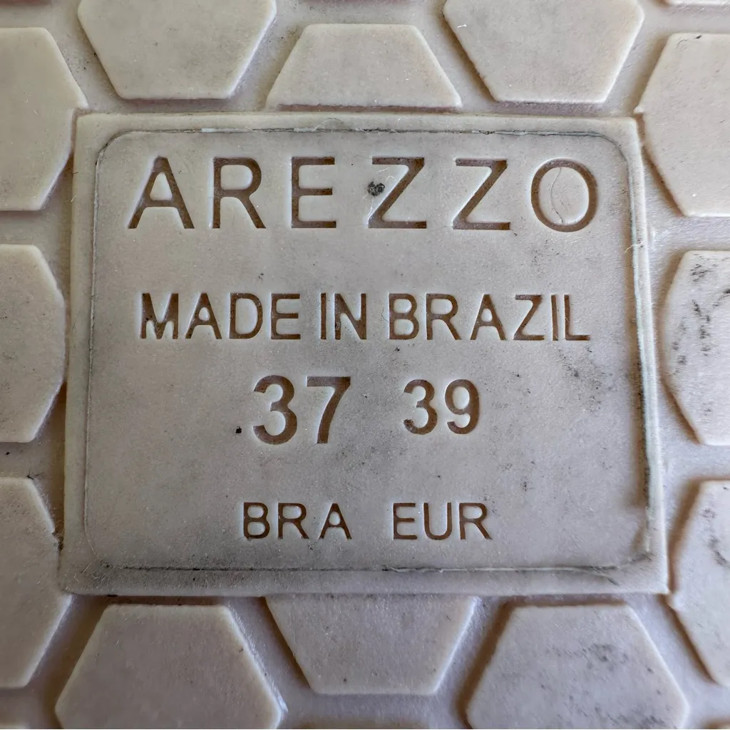 Arezzo Tan Knotted Slide Sandals Size 8 - Image 7