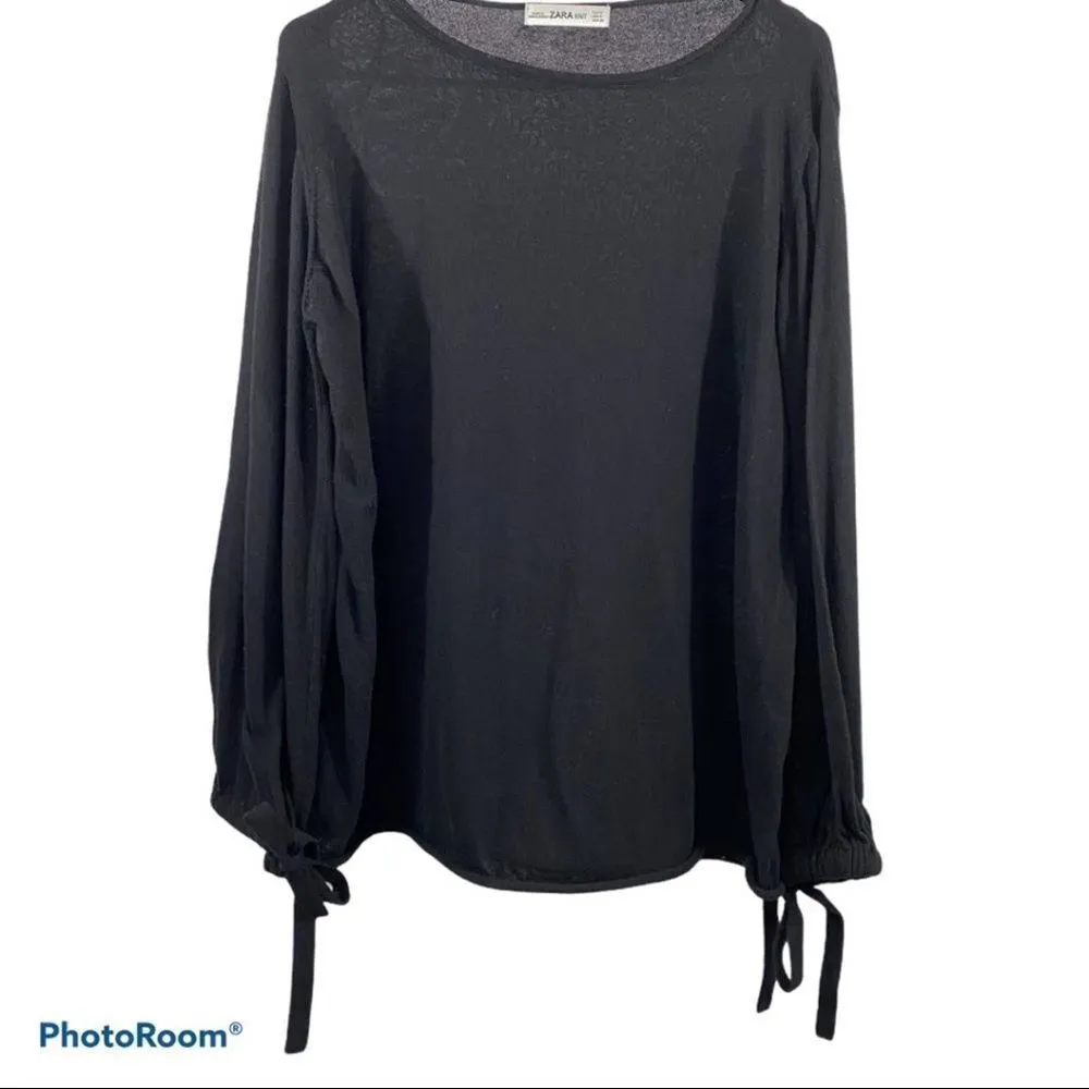 ✨ Zara Knit Oversized Tie Sleeve Sweater✨ - Image 4