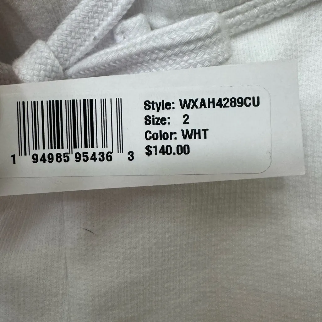 NWT Standard James Perse French Terry Shorts White - Image 5