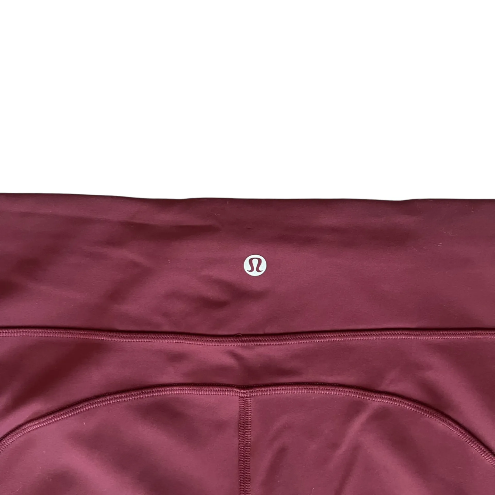 Lululemon Women’s Invigorate High Rise Biker Shorts In Cassis Burgundy Size 14 - Image 9
