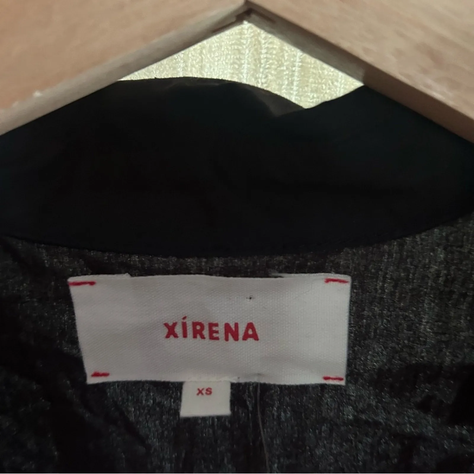 Xirena McCallister Poplin Cotton Wrap Midi Dress Whimsigoth Minimalist Black NEW Size XS - Image 6