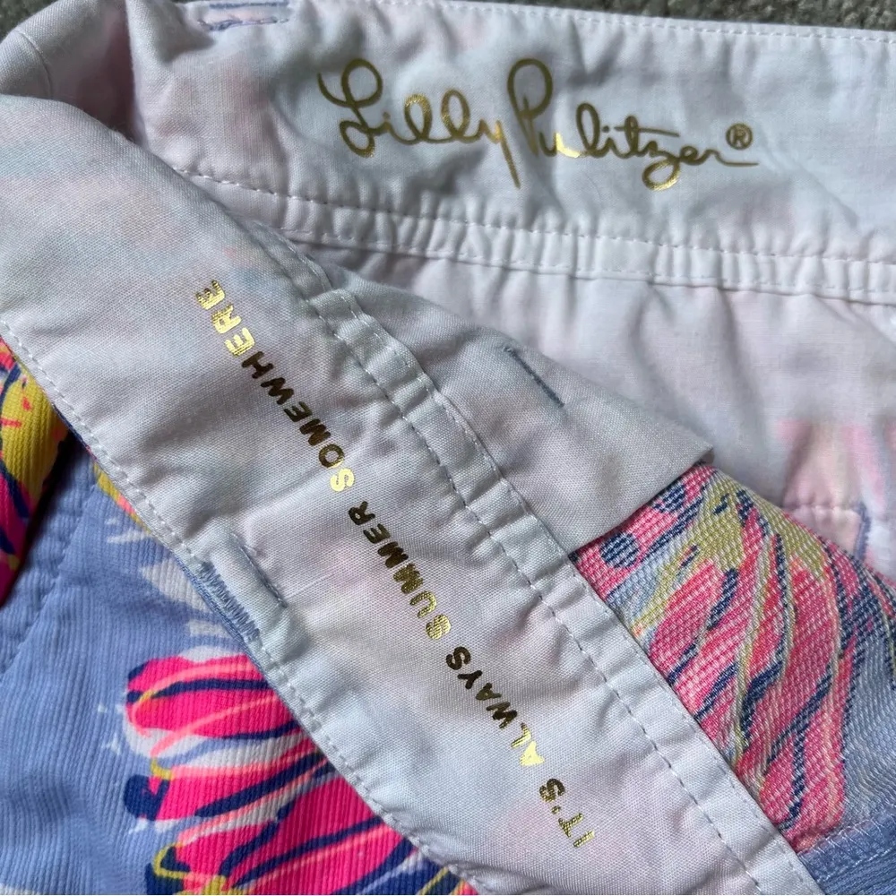 The Walsh Short size 0 blue pink yellow floral - Image 5