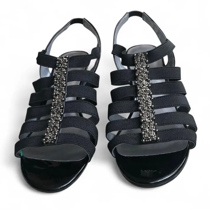 New Karen Scott Black Sandals Dressy Heel Size 10M - Image 5