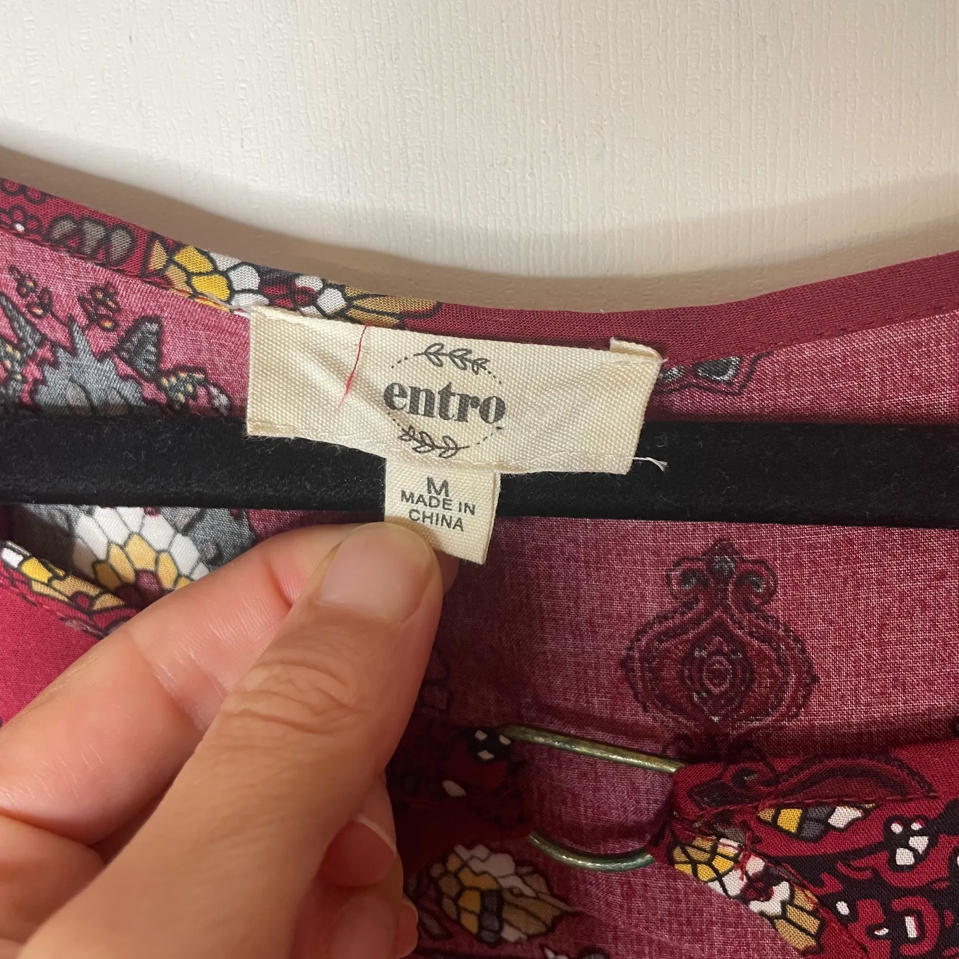 Entro Boho Print Long Sleeve Tunic - Image 9