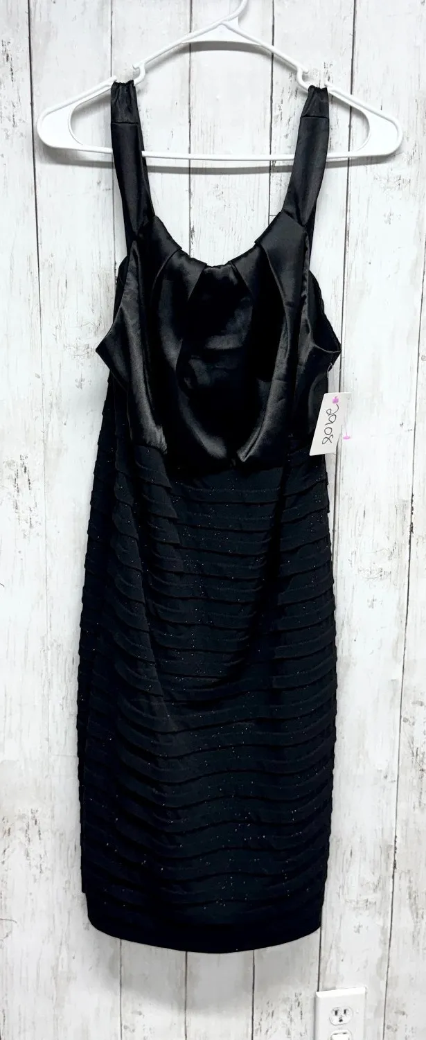 Vtg R&M Richards Dress Women Size 14W Black Mixed Media Sleeveless Tank Bodycon - Image 1