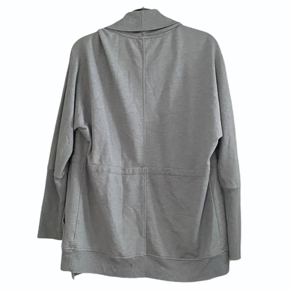 Caslon Cinch Waist Jersey Knit Gray Cardi Size Lg - Image 4