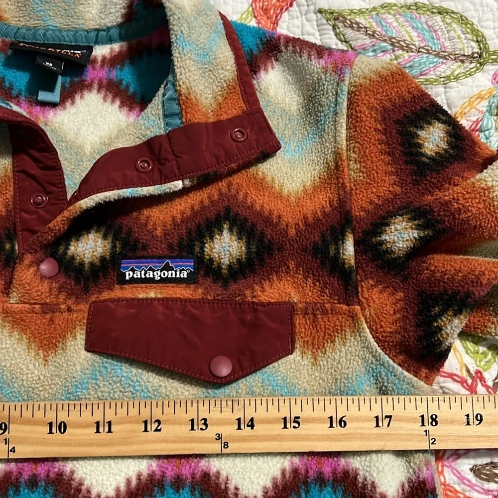 Patagonia XS Synchilla Snap T Fleece Pullover Timber Twist Aztec Southwest loved - Image 8