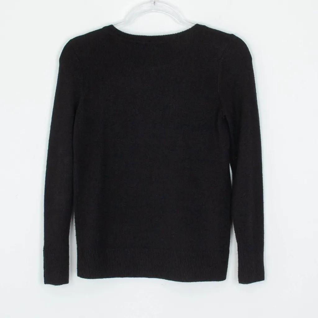 Loft Womens Wool Blend Crewneck‎ Sweater Size XS Pearl Cuffs Preppy Quiet Luxury - Image 6