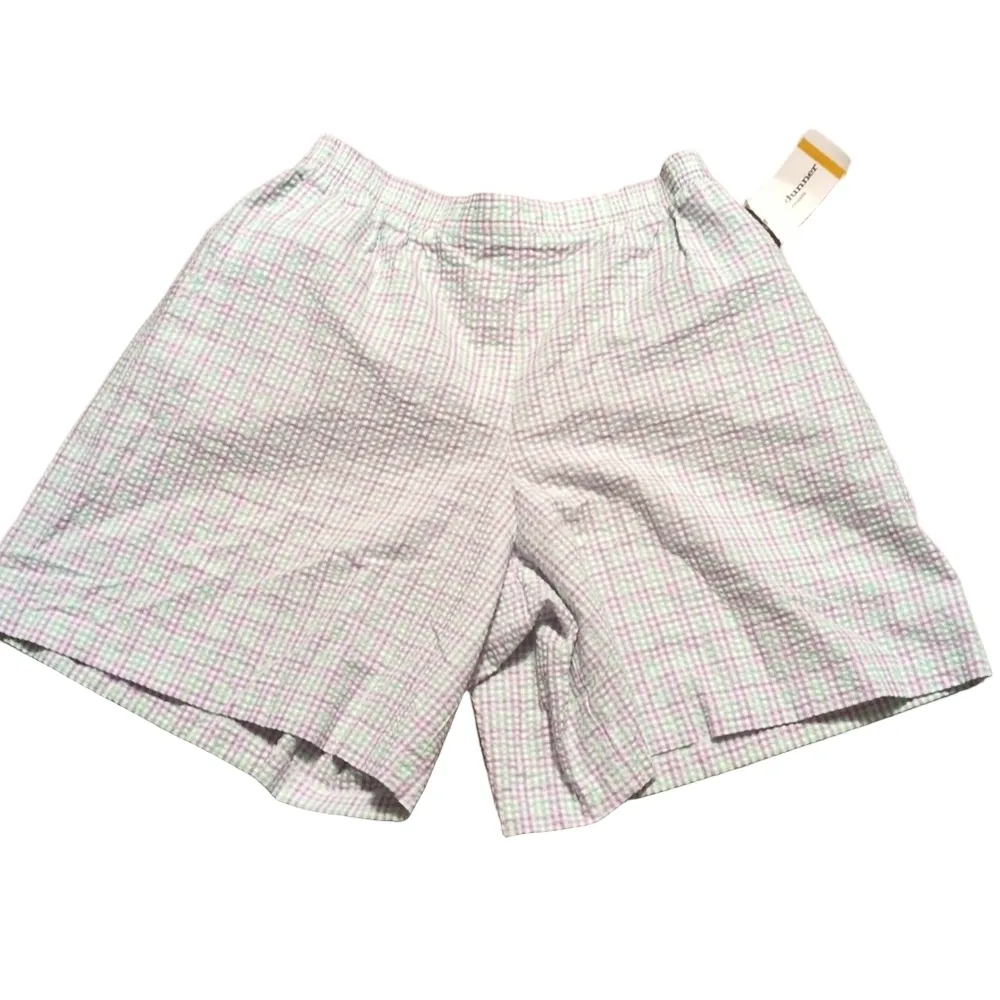 Alfred Dunner Long Boat Key Gingham Shorts Size 16W - Image 2
