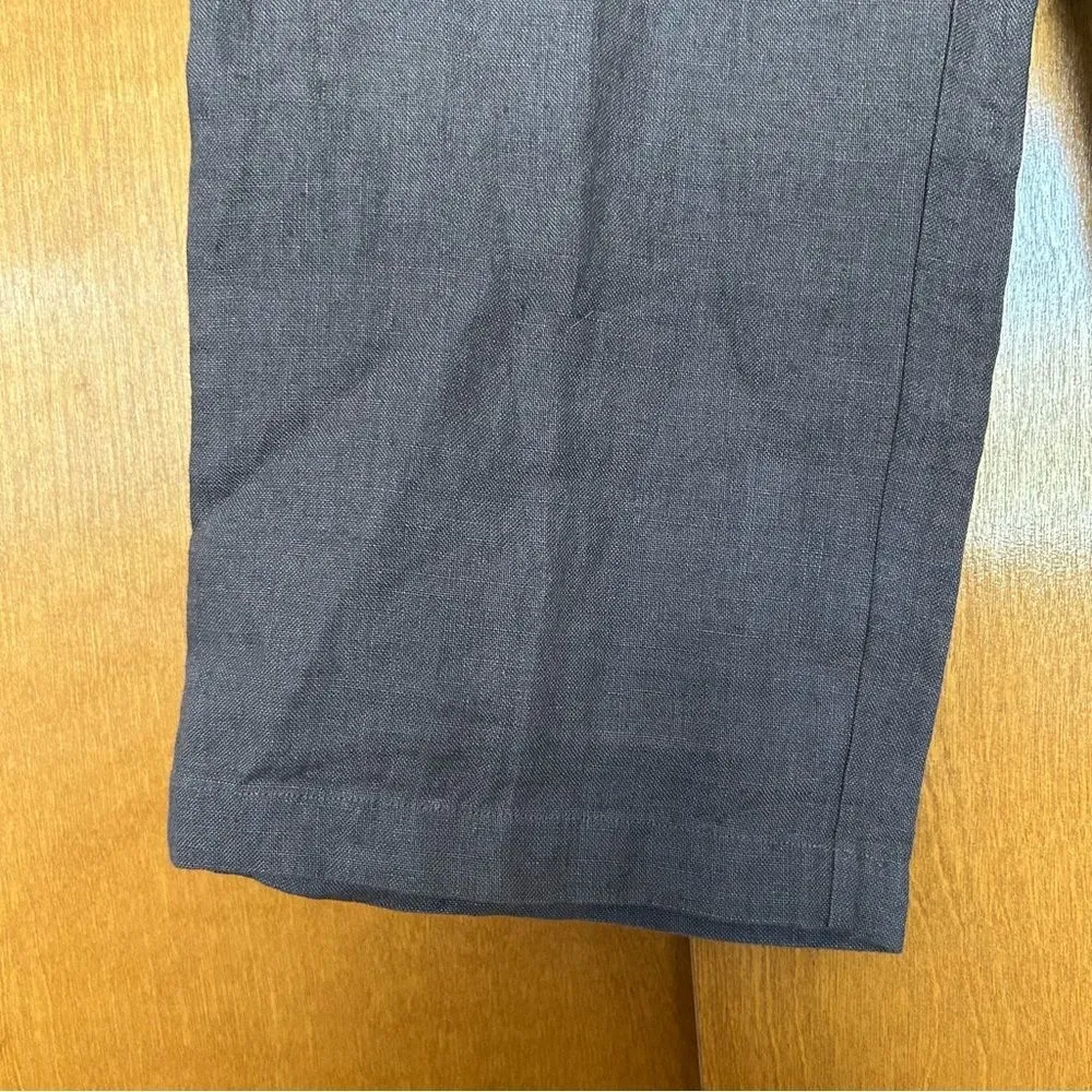 Eileen Fisher Brown Wide Leg Full Length Pants Size Large Lagenlook Lightweight - Image 4