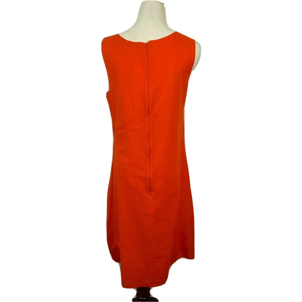 NWT Orientique Naturally Australian Womens Dress Embroidered with Cut Outs Small Orange - Image 5
