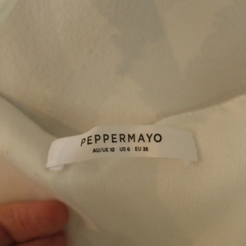 Peppermayo Midnight Rhapsody Ruffle Mini Dress Size 6 - Image 11