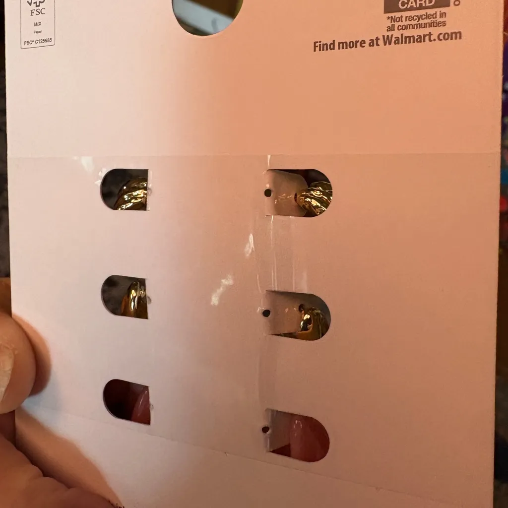 3 PCS Gold & Pink Earring - Image 4