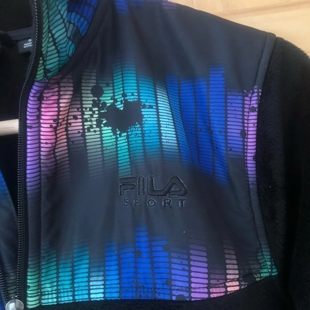Fila Sport Biella print plush fleece jacket size size - Image 5