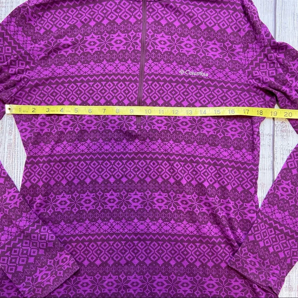 Columbia Purple Quilted Pattern Lightweight Jacket. Size Large - Image 7