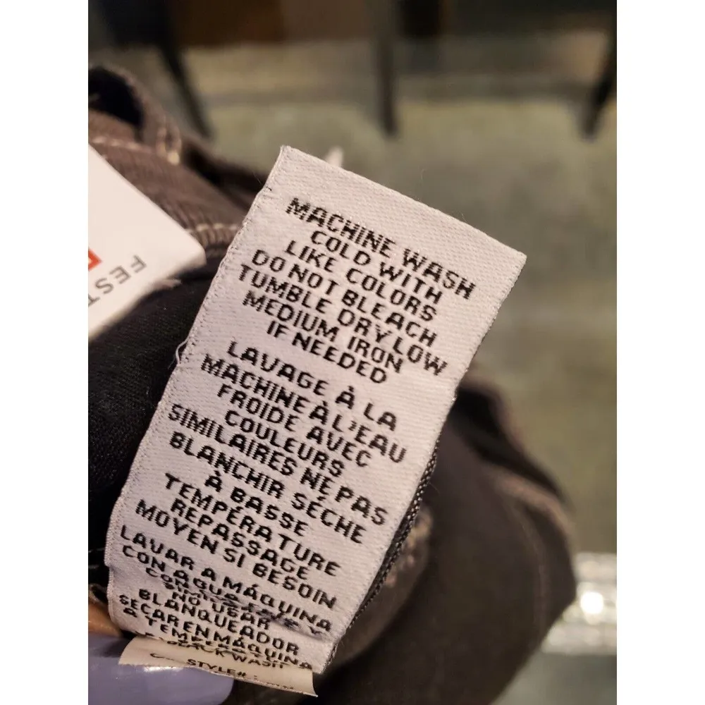 Celebrity Pink Women's Black Denim Cotton Festival Fringe Mini Skirt Size 5/27 - Image 11