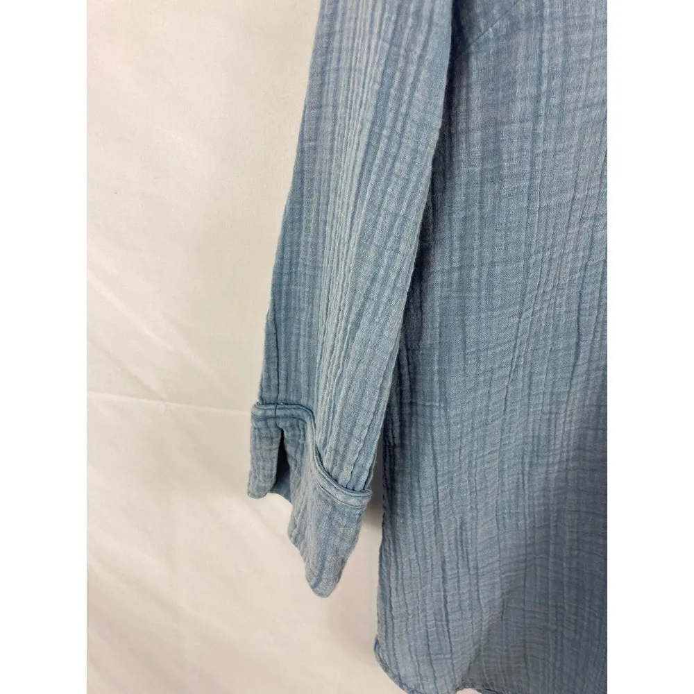 J Jill Pure Jill Textured 3/4 Sleeve Blouse Size XS - Image 6