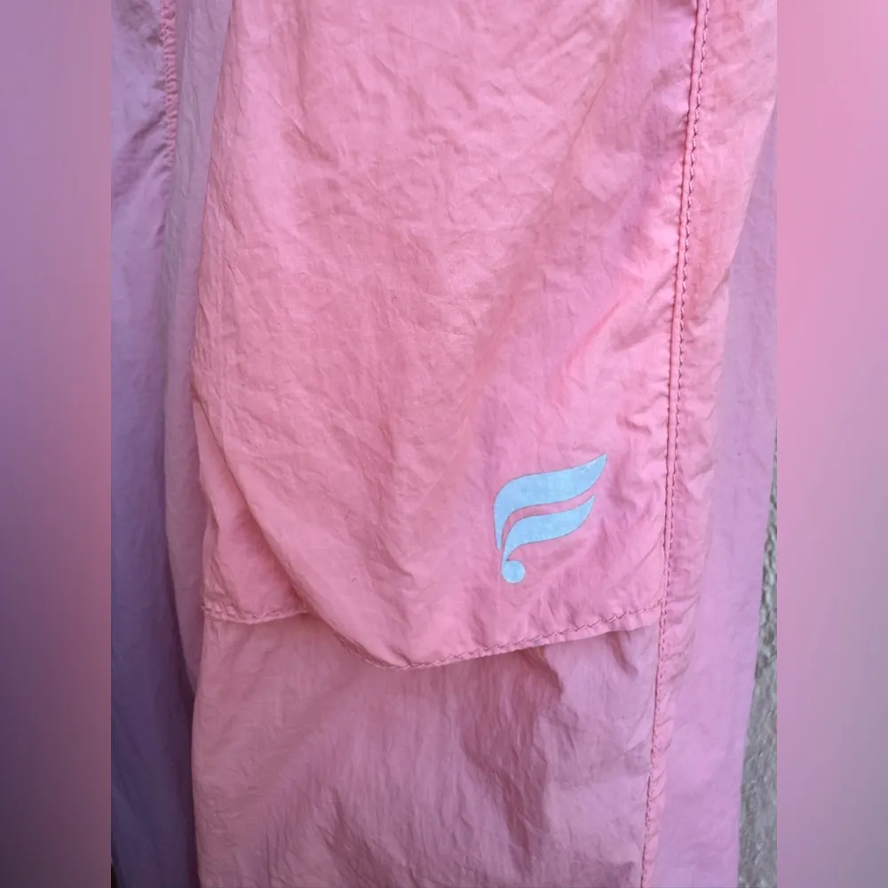 Fabletics Ultra High-Waisted Piped Nylon Retro Pants Rouge Blush | Size Small - Image 6