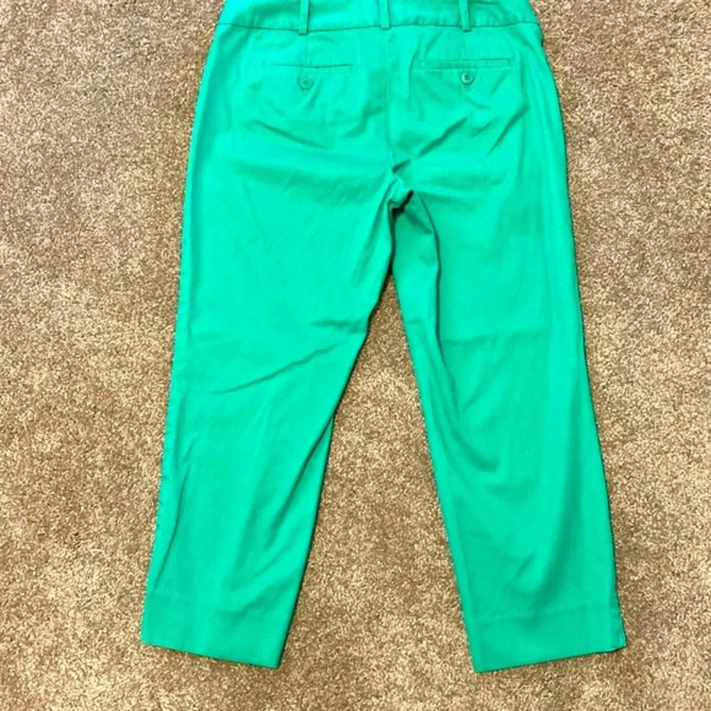 Talbots| Green signature cropped trousers - Image 6