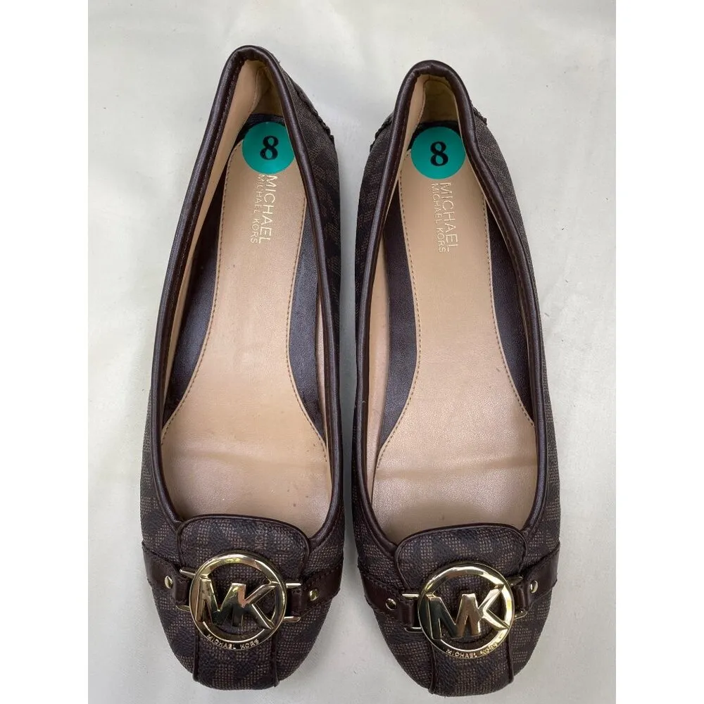 Michael Kors Women's Brown Signature Flats / Loafers Size 8 SKU 5652 - Image 4