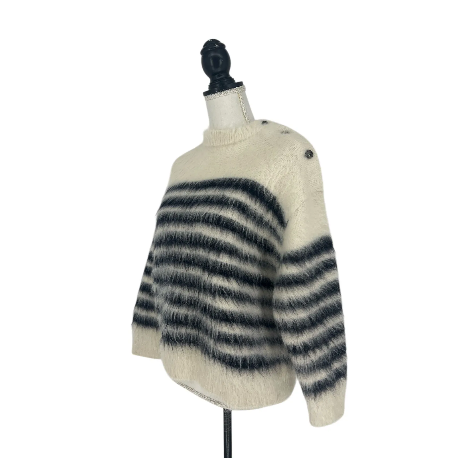 Bottega Veneta Striped Heavy Mariniere Mohair Sweater - Image 5