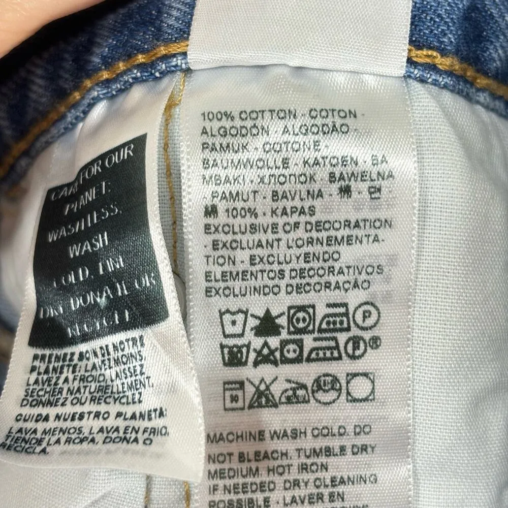 Levi Strauss & Co 501 Distressed Denim Micro Shorts W25 Casual Summer Preppy - Image 5
