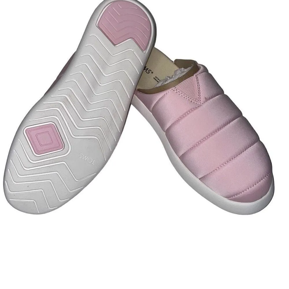 NWT Toms Alpargata Mallow‎ Mule Matte Woven, Size 8.5 in Chalky Pink - Image 4