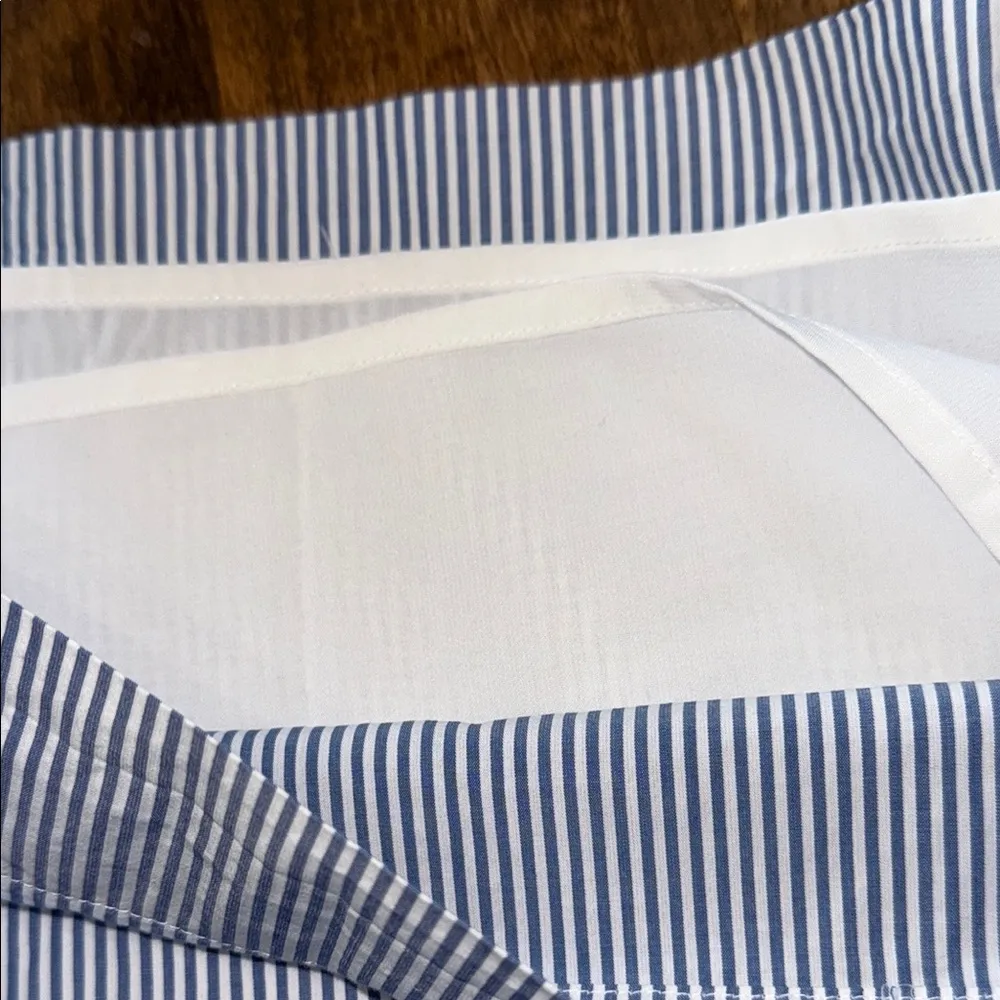 ABERCROMBIE & FITCH Blue & White Striped One-Shoulder Dress Size Small NWT - Image 7