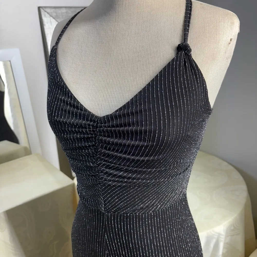 Love Squared  Black Jumpsuit with Tapered Legs - Image 15