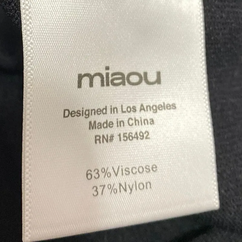 Miaou Women's Black Sleeveless Racerback Cutout Back Midi Tank Bodycon Dress M Size M - Image 4