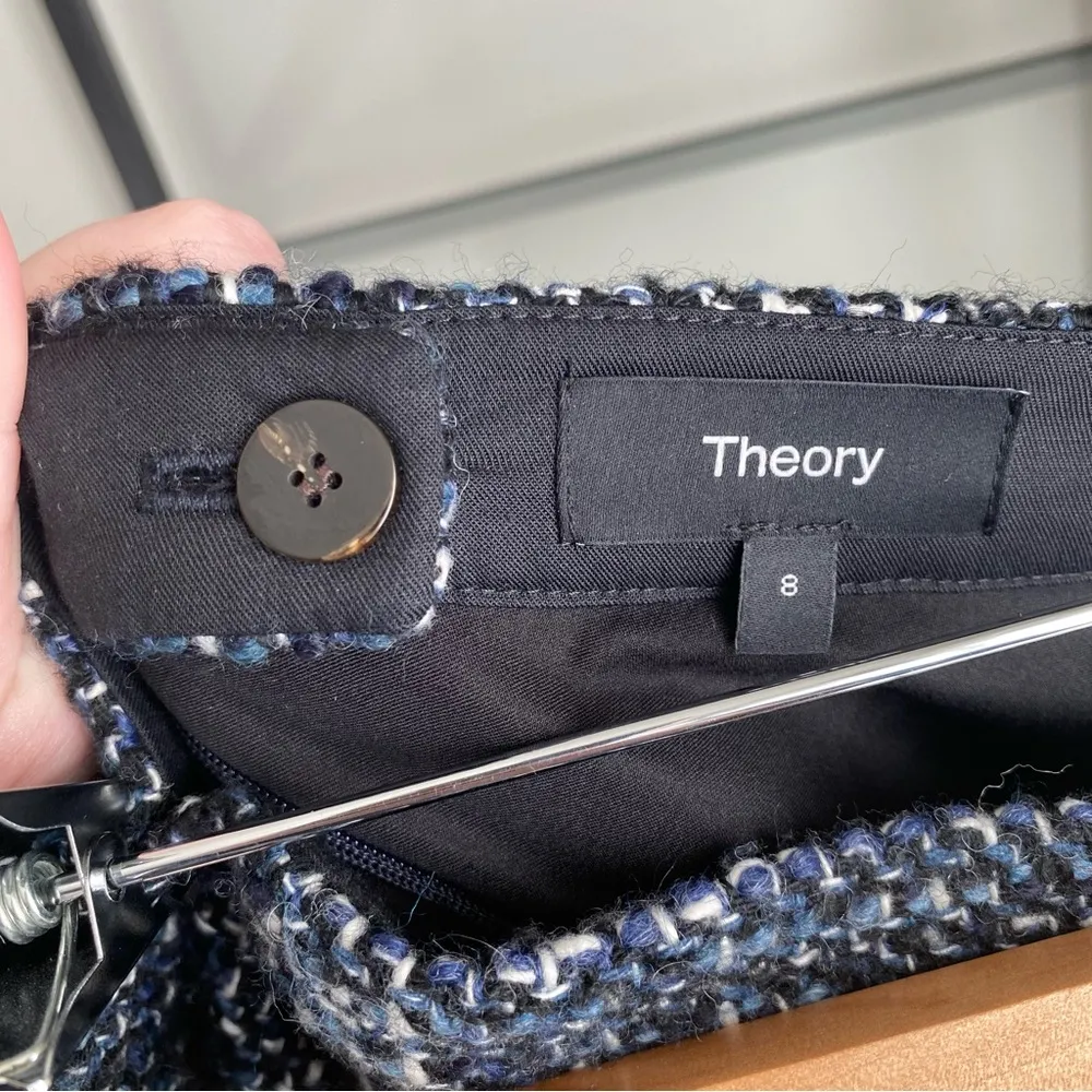 NWT Theory Diag Tweed Mini Skirt - Image 6