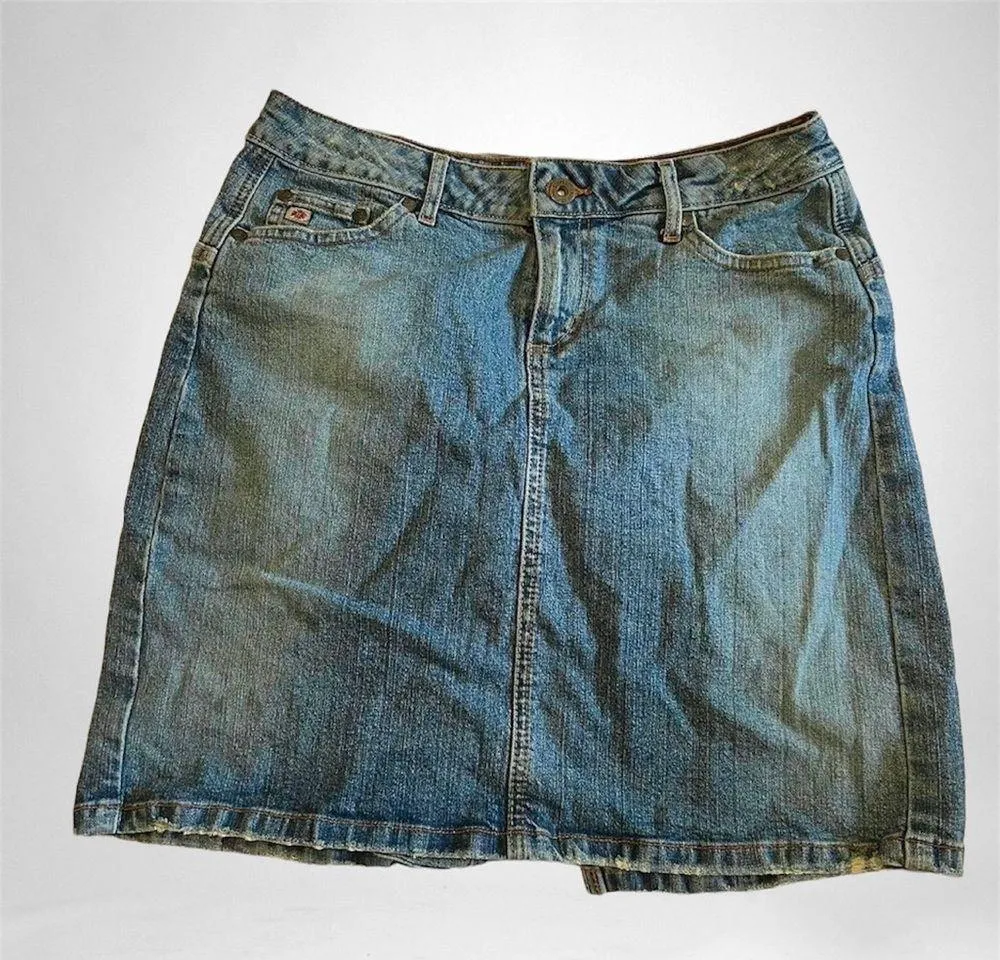 Vintage Paris Blues Jean Skirt - Image 4