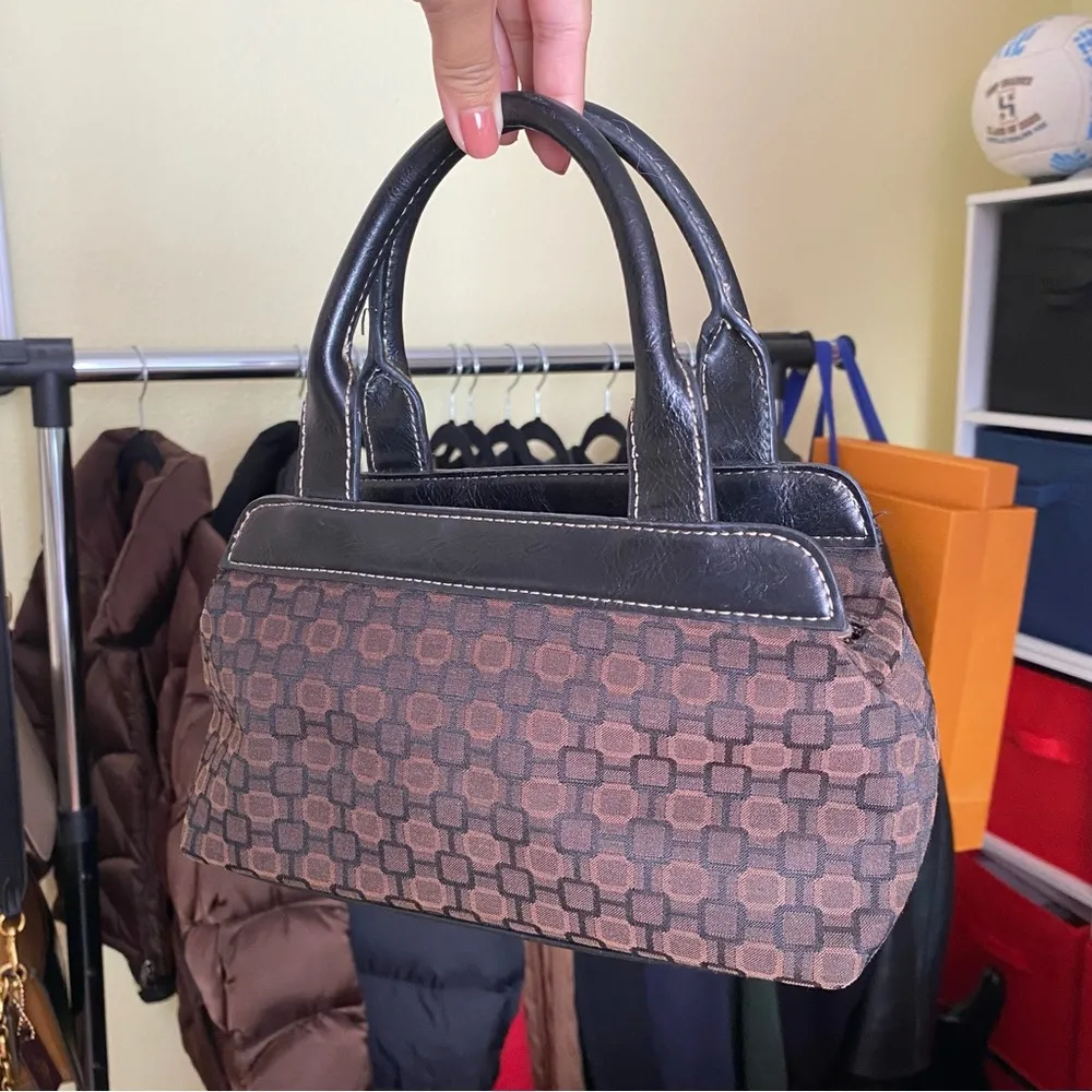 Vintage Nine West y2k top handle brown purse - Image 6