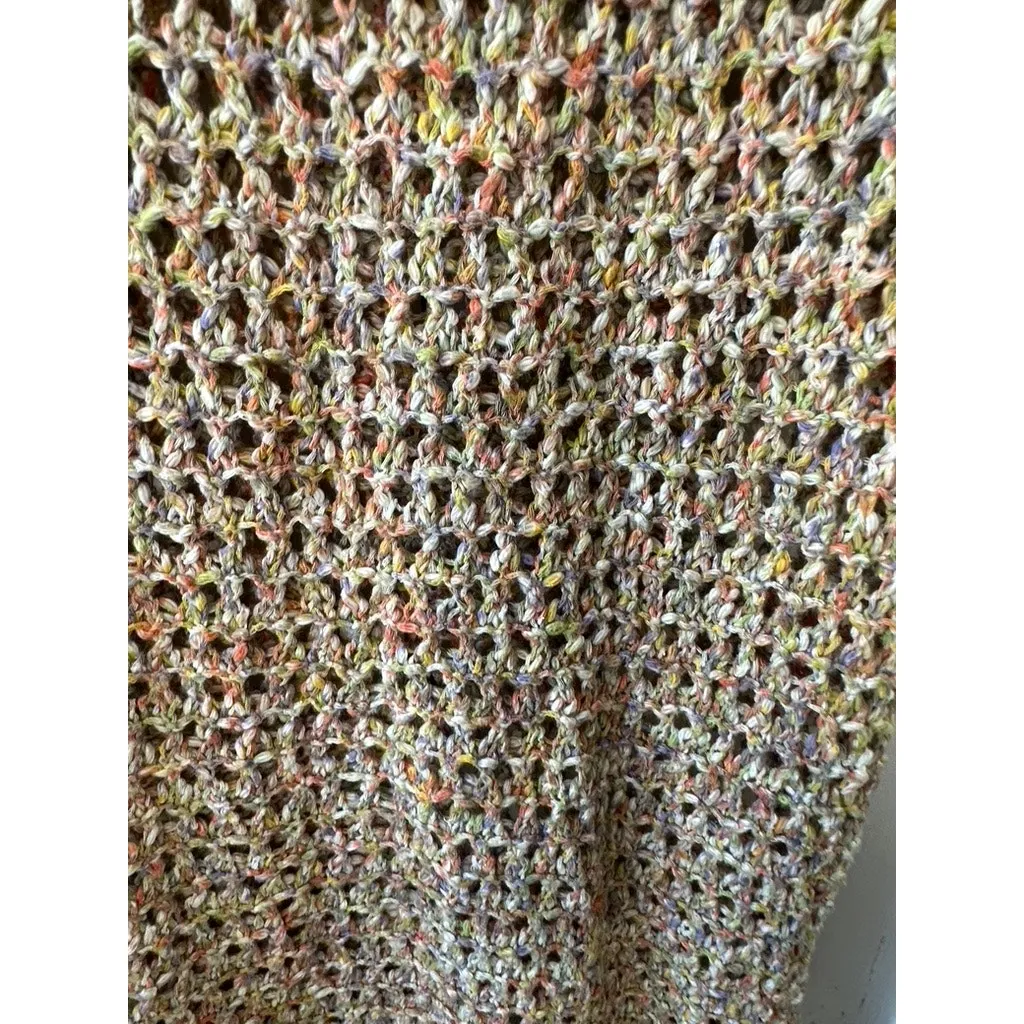 Cabi Sorbet Pullover Short Sleeve Open-Knit Sweater Women's Medium - Image 6