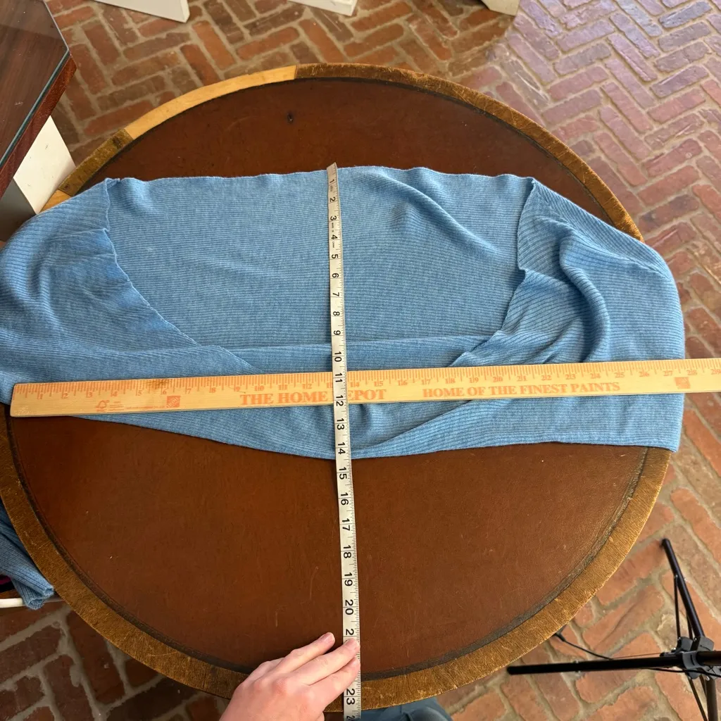 Light blue cashmere arm warmer shrug bolero wrap one size minimalist neutral Size M - Image 4