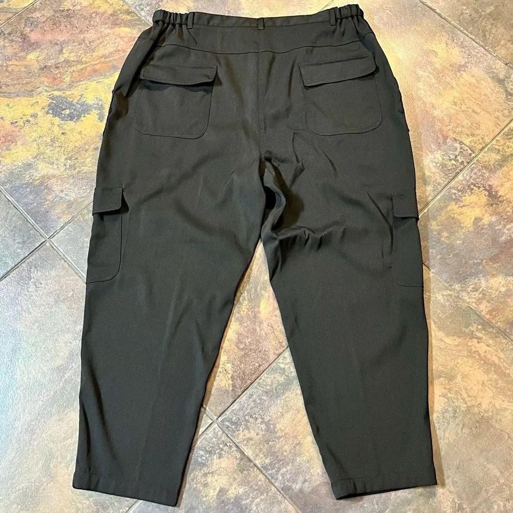 Max Studio Black Dress Twill Cargo Pants 2X - Image 11