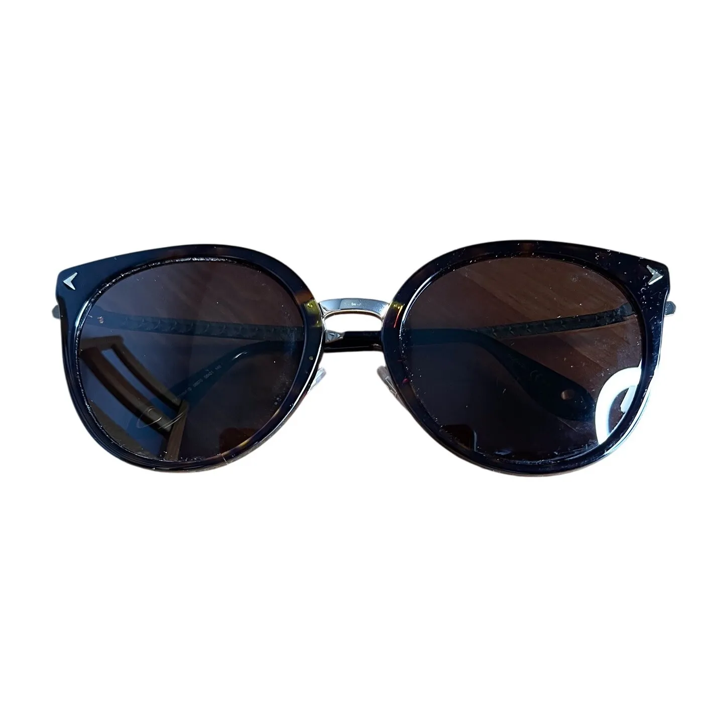 Givenchy Oversized Cat-Eye Sunglasses Black Brown Tortoise‎ - Image 2