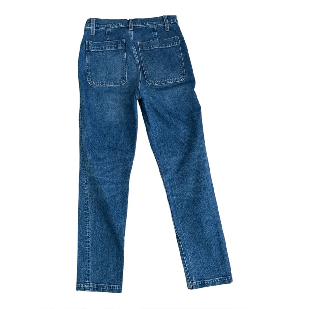 Madewell Classic Straight Full-Length Jeans | Marfield Wash: Surplus Pocket | 28 - Image 4
